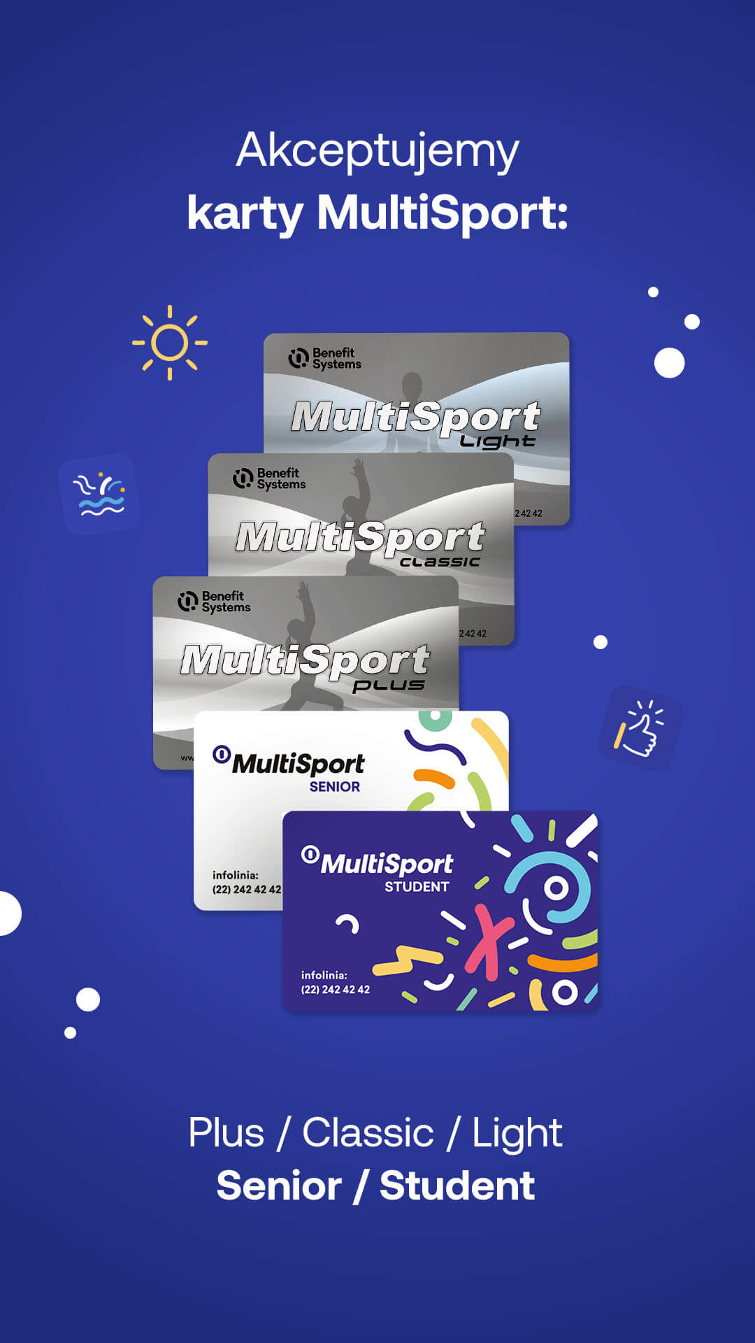 Akceptujemy karty MultiSport Plus, Classic, Light, Student, Senior – social media (relacje)